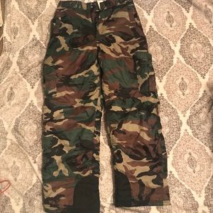 Army Pattern Snow Pants